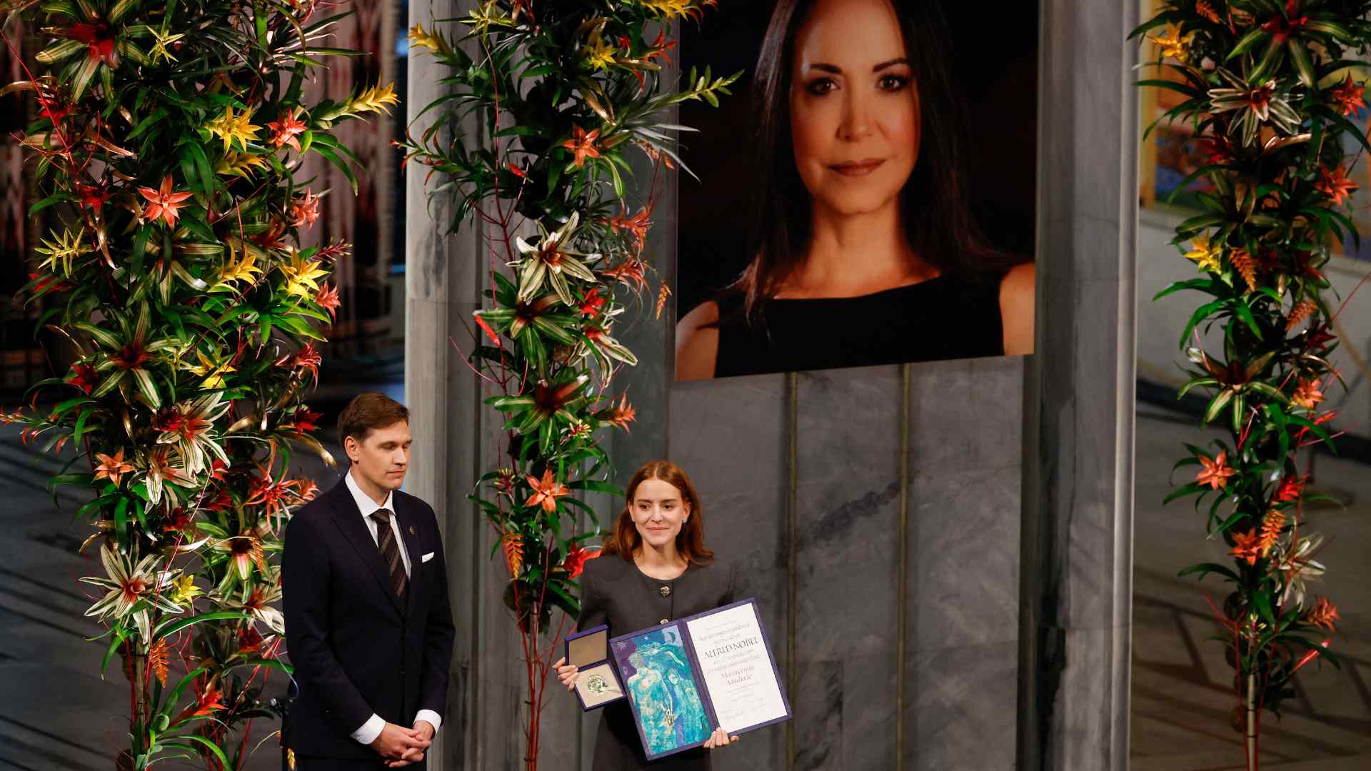 María Corina Machado recibe el Premio Nobel de Paz - AFP