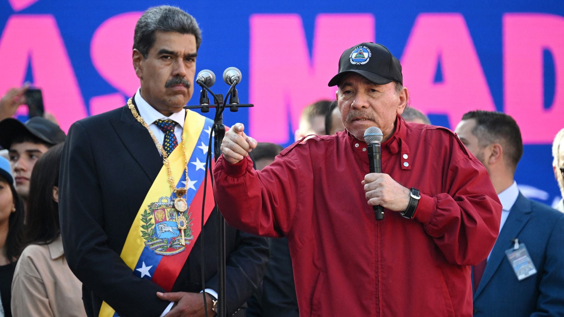 Nicolás Maduro y Daniel Ortega | Foto AFP
