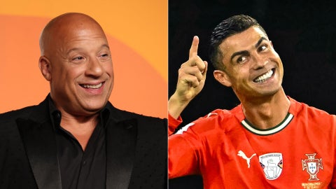 Vin Diesel/ Cristiano Ronaldo - Fotos AFP