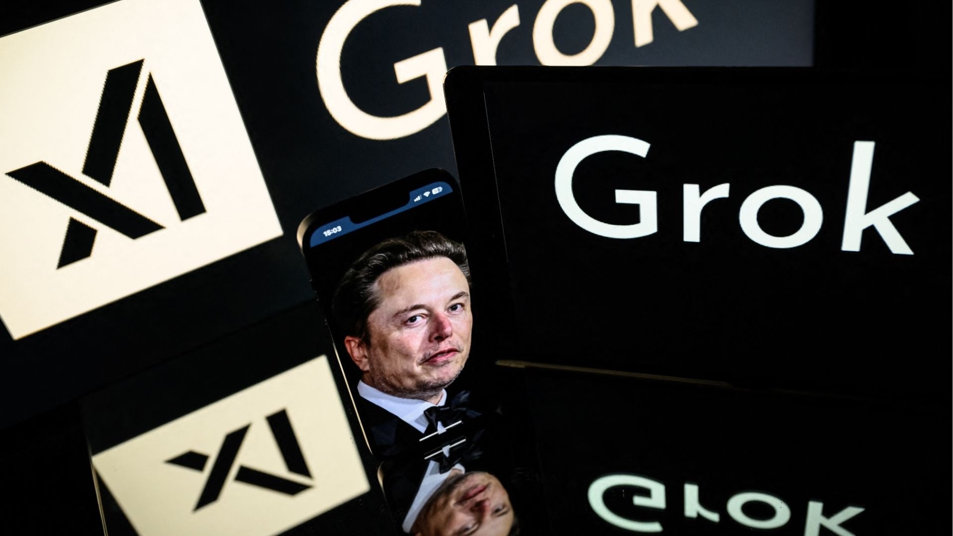 Grok, Elon Musk - Foto AFP