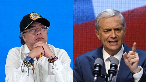 Gustavo Petro y José Antonio Kast | Foto: AFP