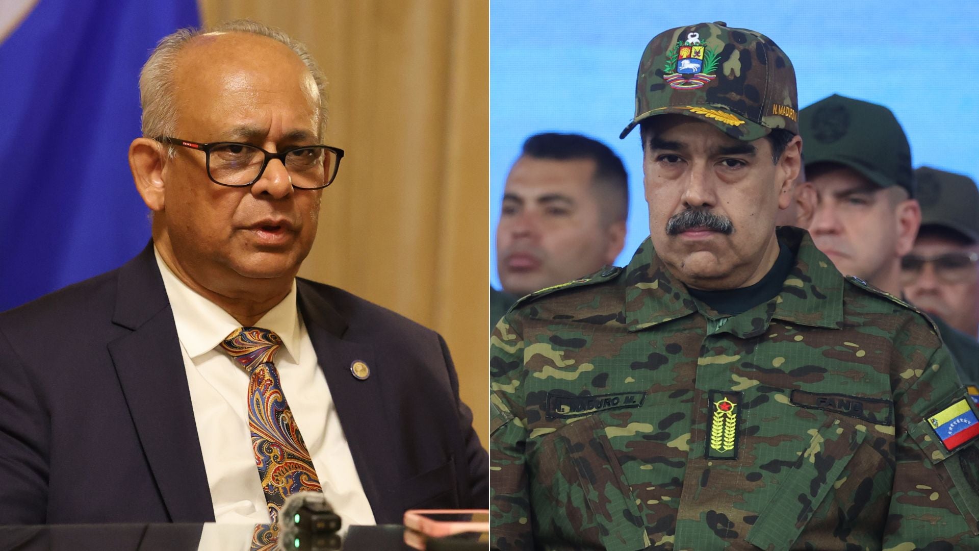 Albert Ramdin/ Nicolás Maduro - Fotos EFE