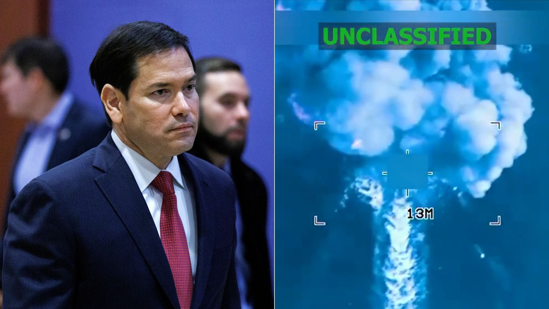 Marco Rubio - Foto EFE/ Ataque en el Caribe - Foto X: @Southcom