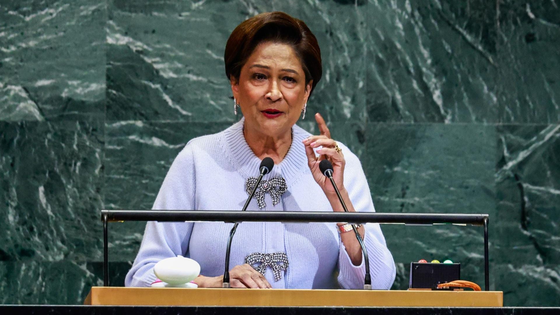 Kamla Persad-Bissessar, primera ministra de Trinidad y Tobago - Foto: EFE