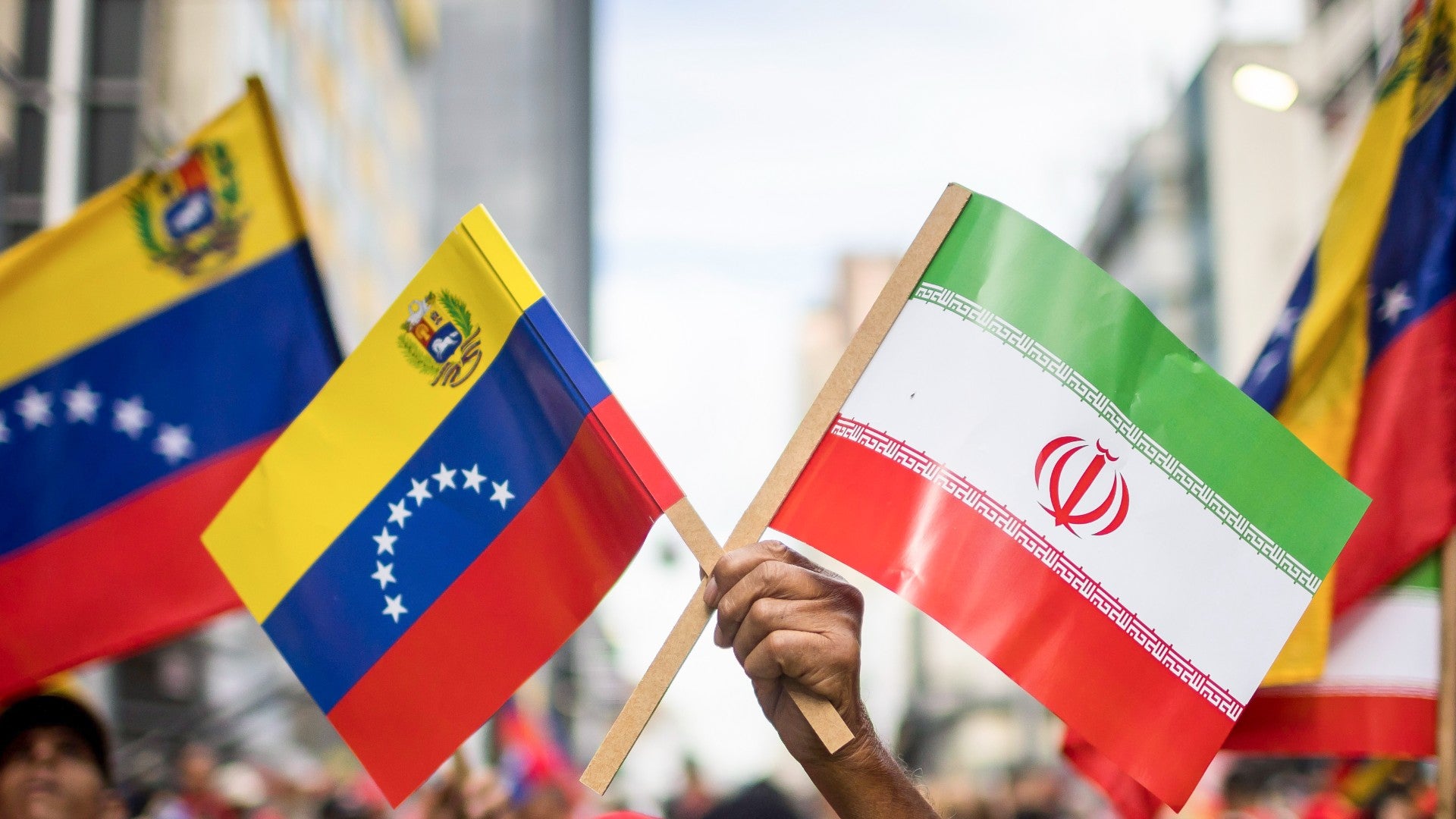 Manifestación en Caracas en apoyo a Irán - Foto: EFE