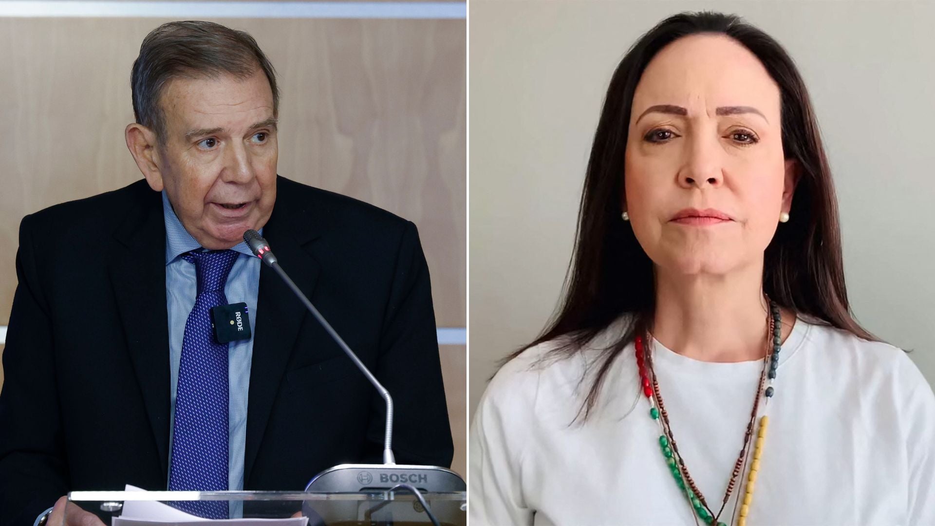 Edmundo González y María Corina Machado | Foto EFE