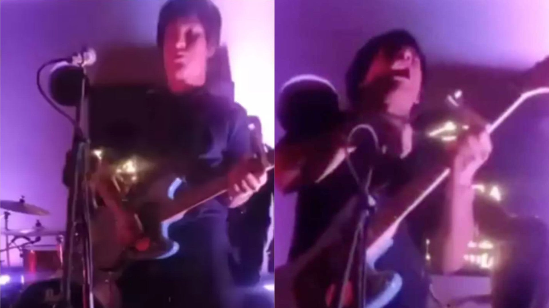 Carlos Suárez, cantante del grupo Mi Amigo Scott, se electrocutó en pleno concierto / FOTO: Captura de video