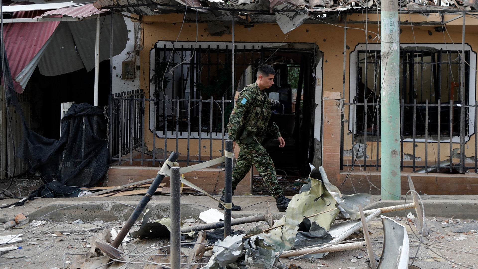 Ataque terrorista en el municipio colombiano de Buenos Aires - Foto: EFE