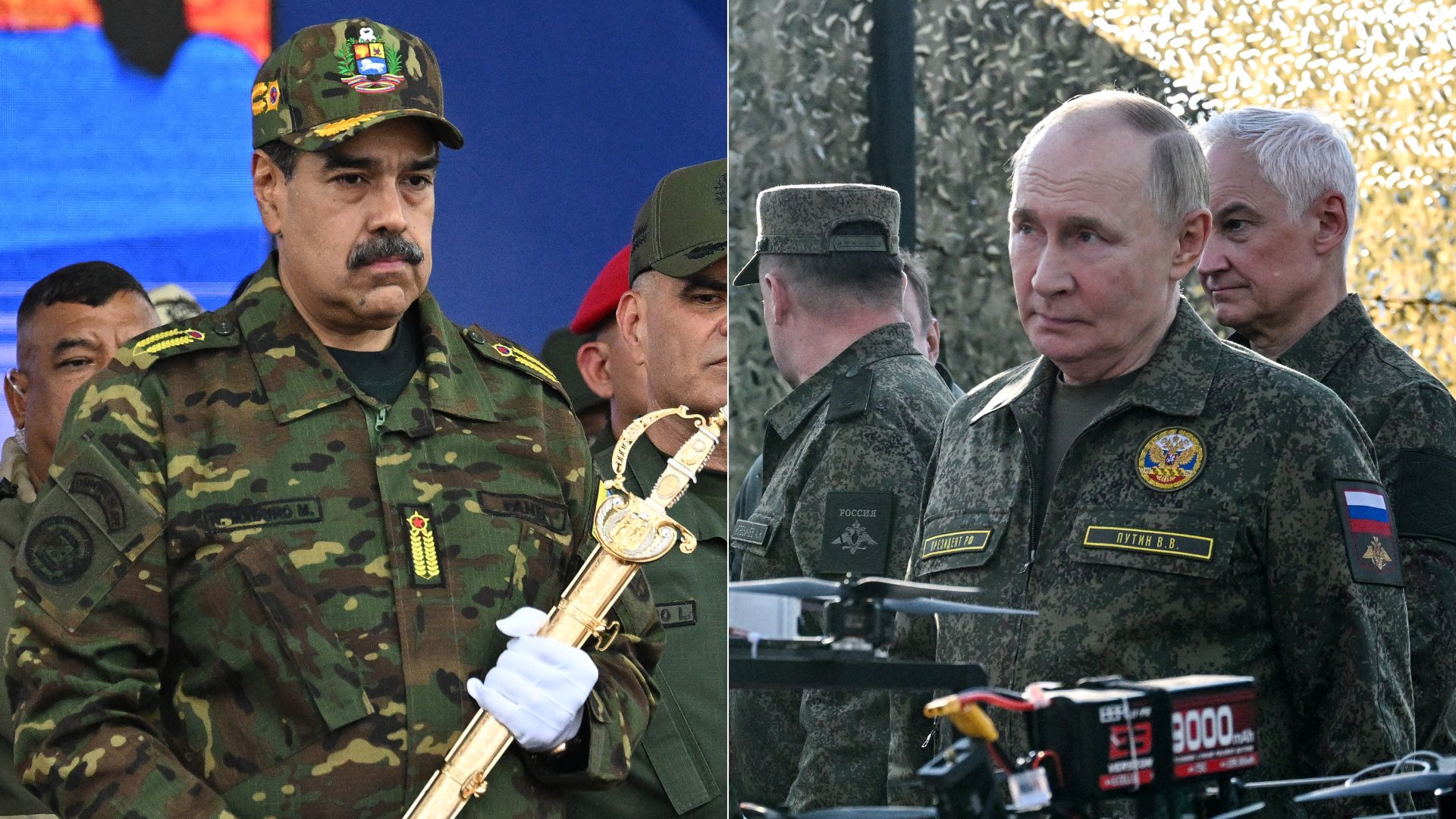 Nicolás Maduro/ Vladímir Putin - Fotos AFP
