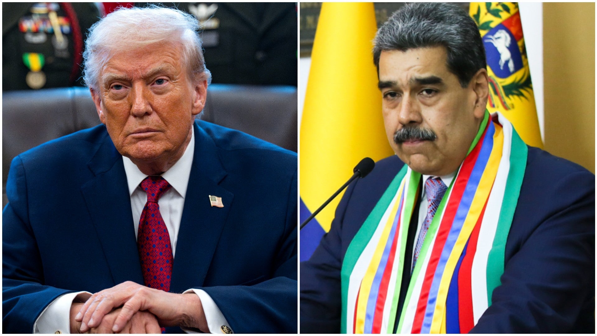 Donald Trump, presidente de EE. UU. / Nicolás Maduro, jefe del régimen venezolano - Fotos: EFE