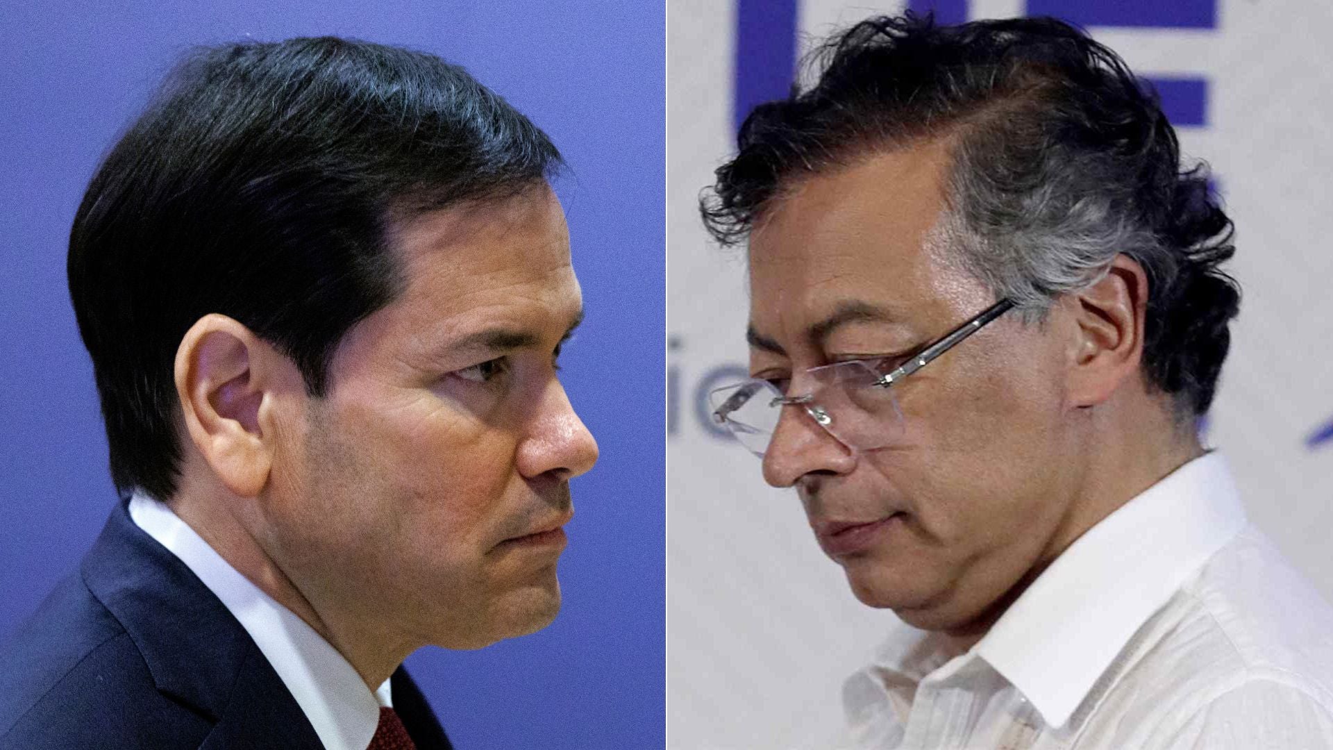 Marco Rubio/ Gustavo Petro - Fotos EFE