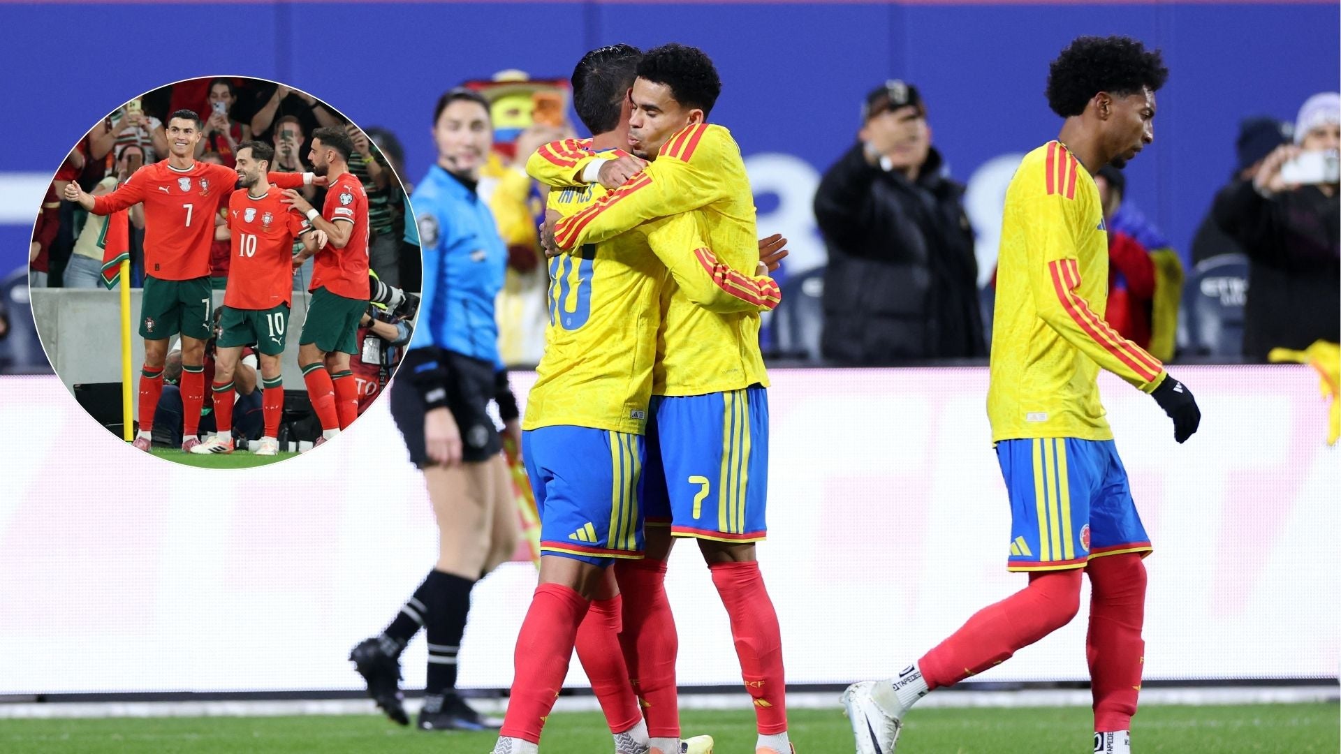 Luis Díaz sobre el juego ante Portugal y el papel de James Rodríguez - Fotos: AFP