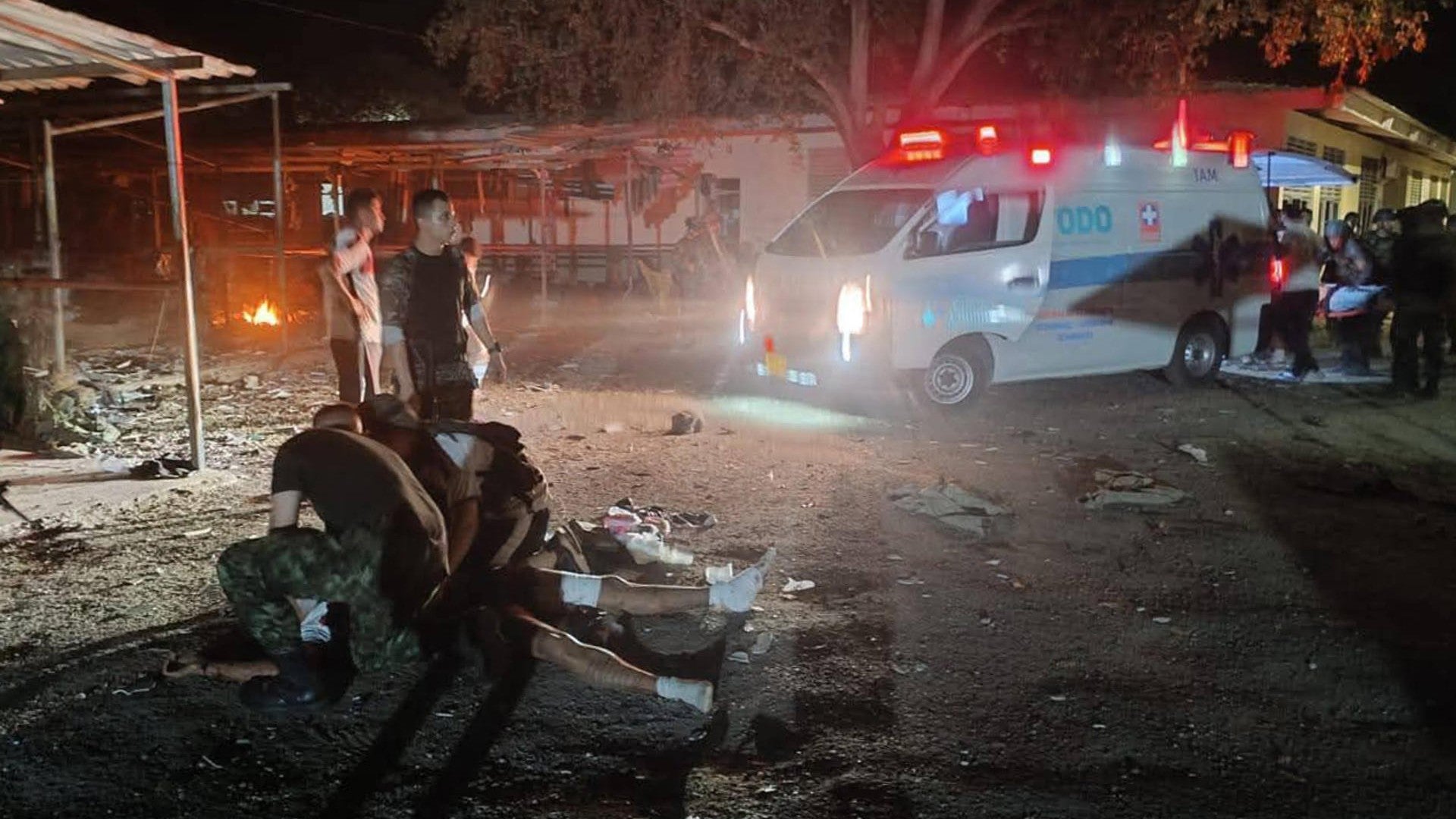 Atentado del ELN en Aguachica, Cesar - Foto: EFE