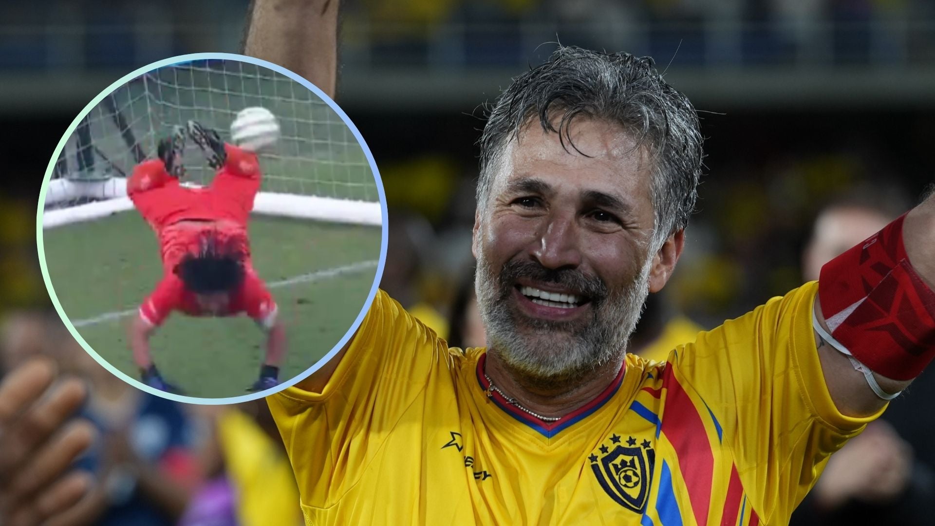 René Higuita, exportero colombiano / Mario Yepes, exfutbolista y entrenador colombiano - Fotos: X / EFE