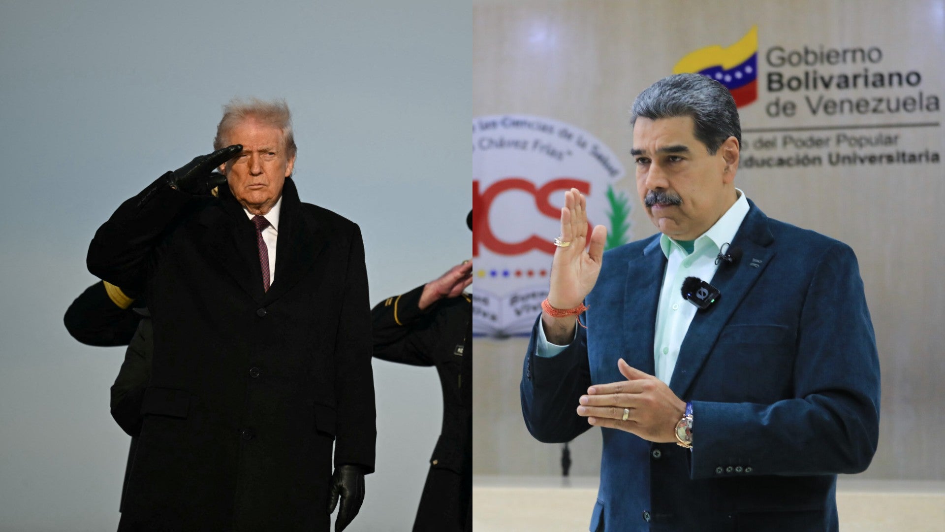 Donald Trump, presidente de Estados Unidos, y Nicolás Maduro - Fotos: EFE