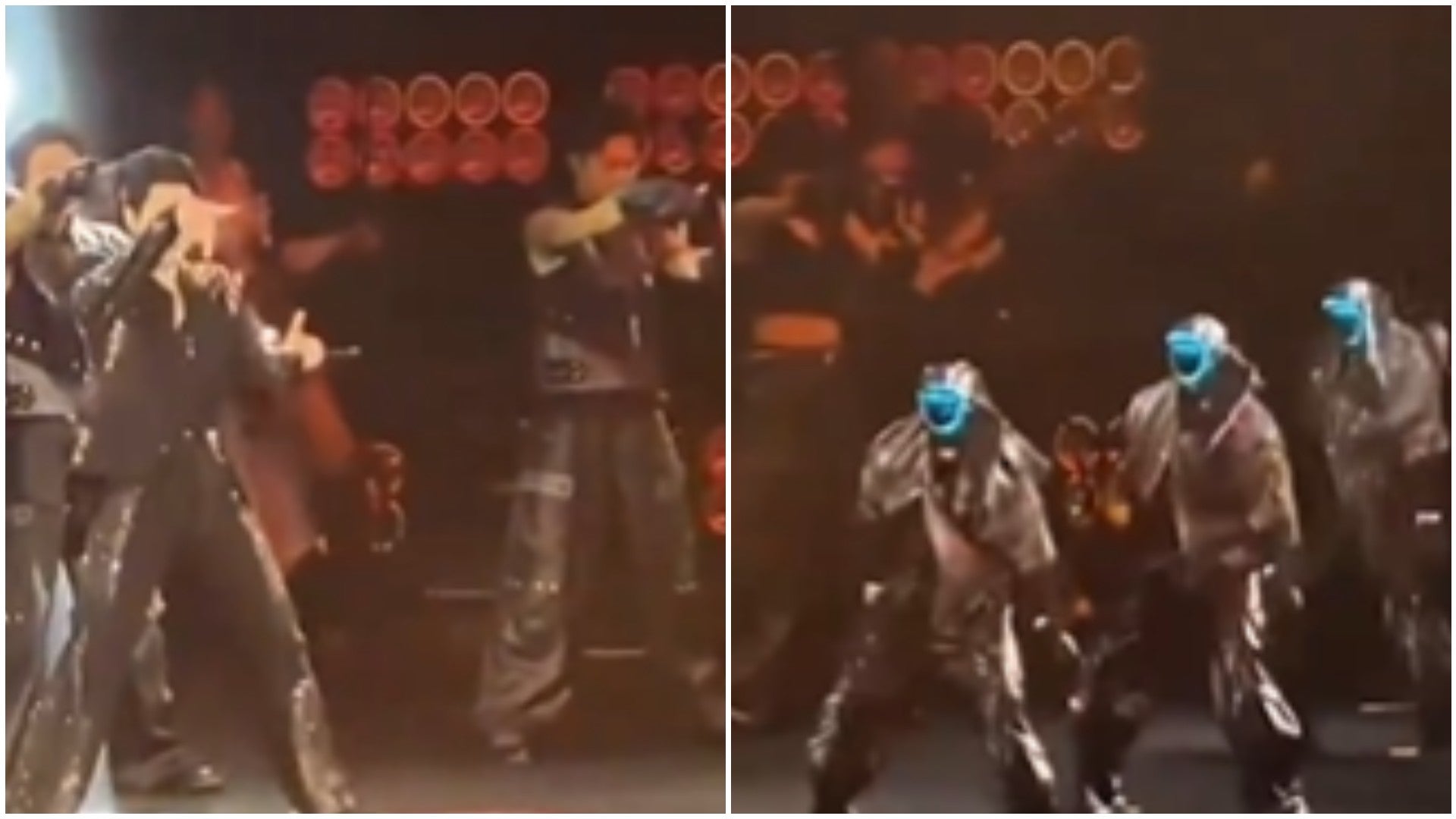 Cantante Wang Leehom y su equipo de baile - Fotos: X