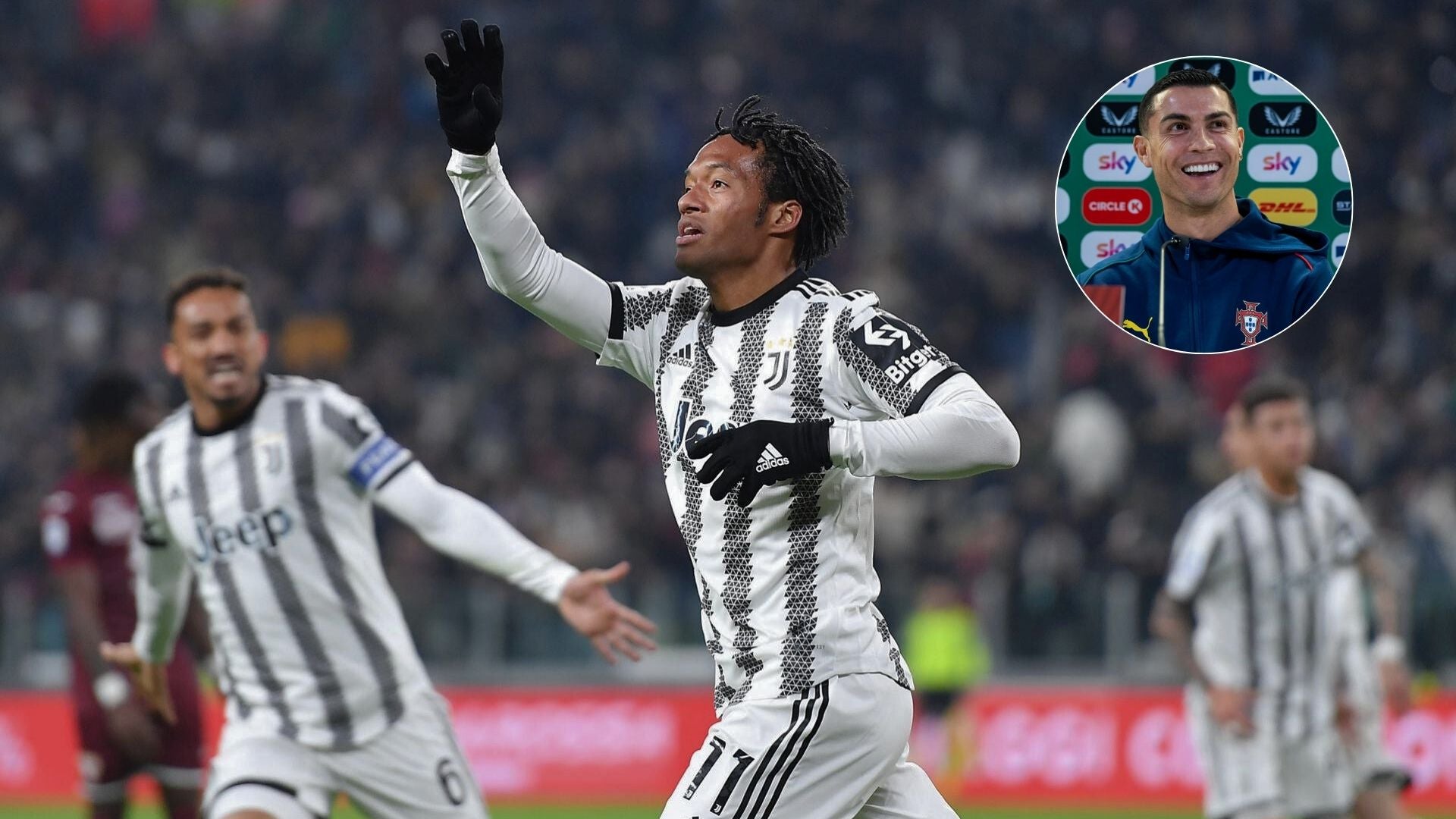 Juan Guillermo Cuadrado y su admiración por CR7 - Foto: EFE