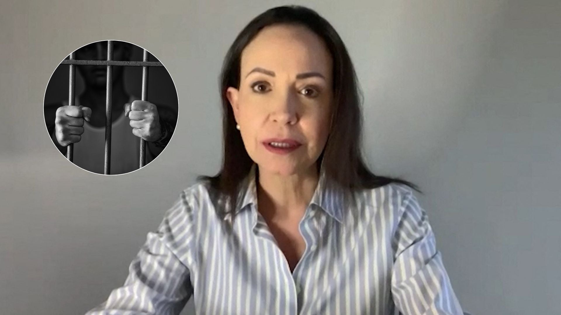 María Corina Machado denuncia amenaza a presos políticos en Venezuela - Fotos: AFP y Canva