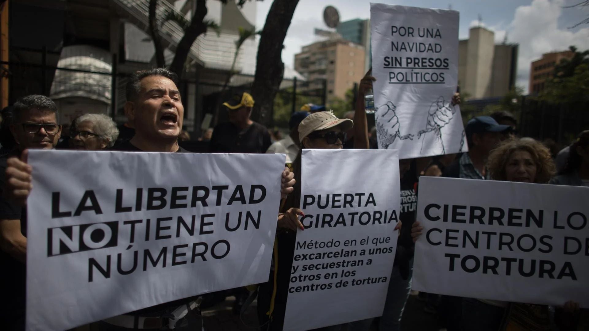 Manifestaciones por la libertad de presos políticos en Venezuela - Foto: EFE