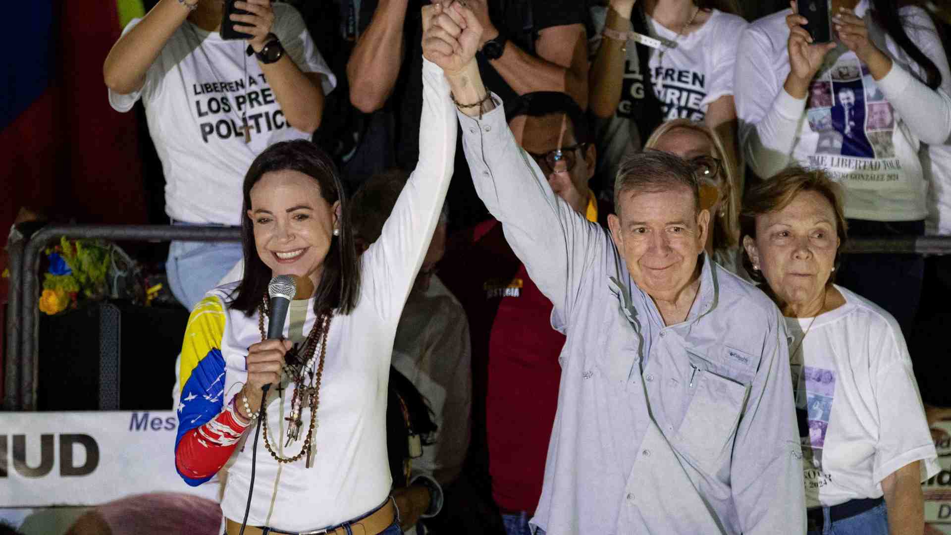 Edmundo González y María Corina Machado - Foto EFE