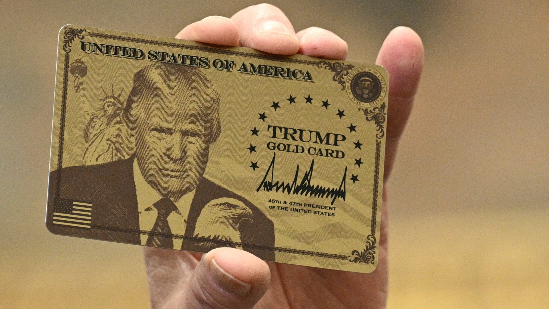 Trump Gold Card | Foto: AFP