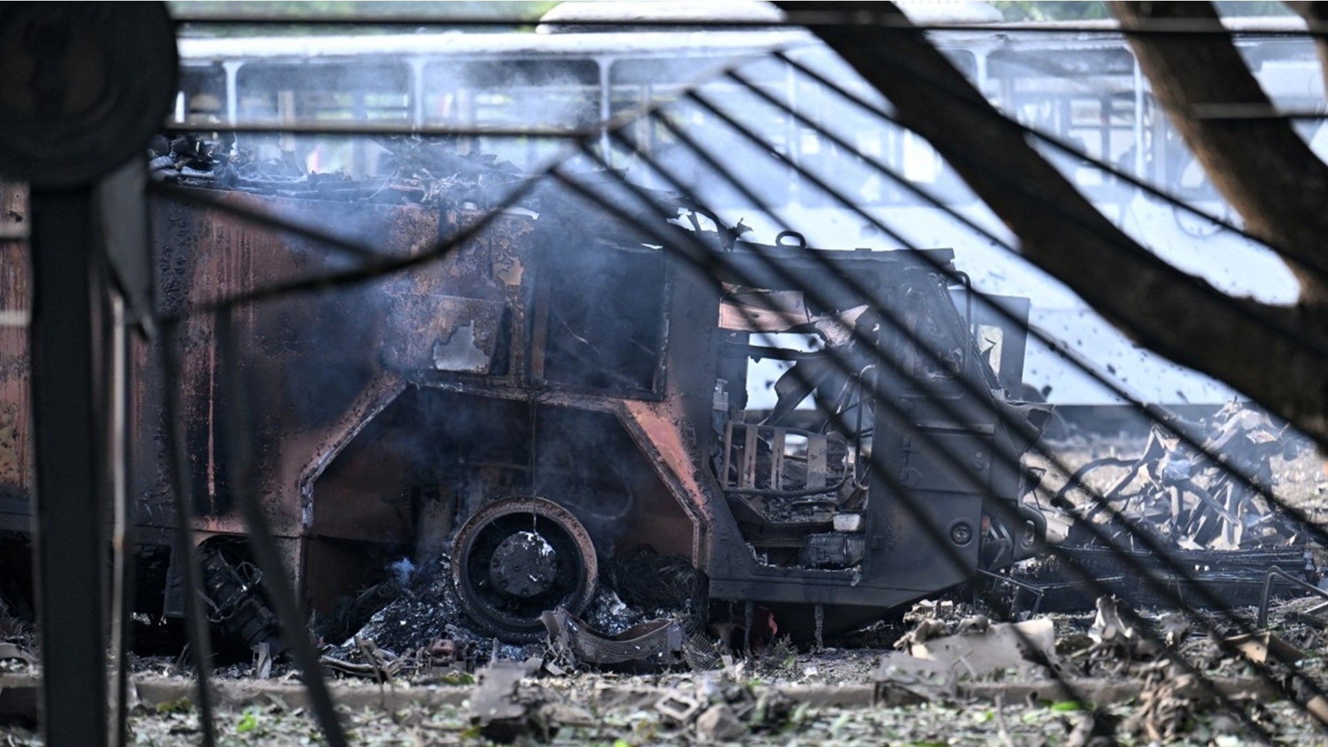Ataque en La Carlota - Foto Juan Barreto - AFP