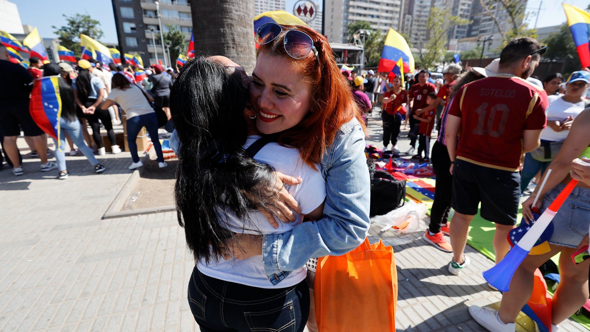 Venezolanos en Chile / FOTO: EFE