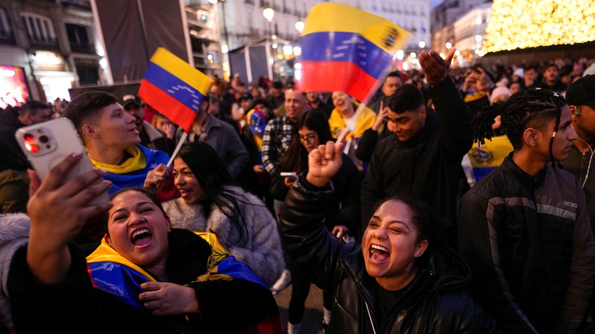 Celebraciones por la captura de Maduro | Foto EFE