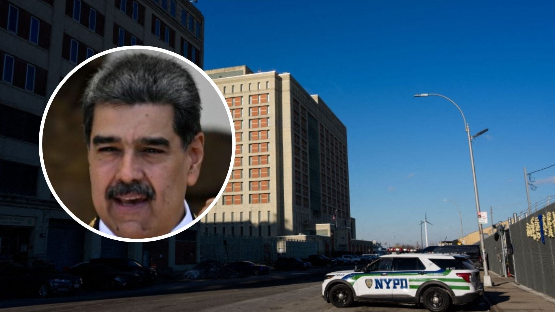 Nicolás Maduro, jefe del régimen venezolano / Centro de Detención Metropolitano de Brooklyn (MDC Brooklyn) - Fotos: AFP