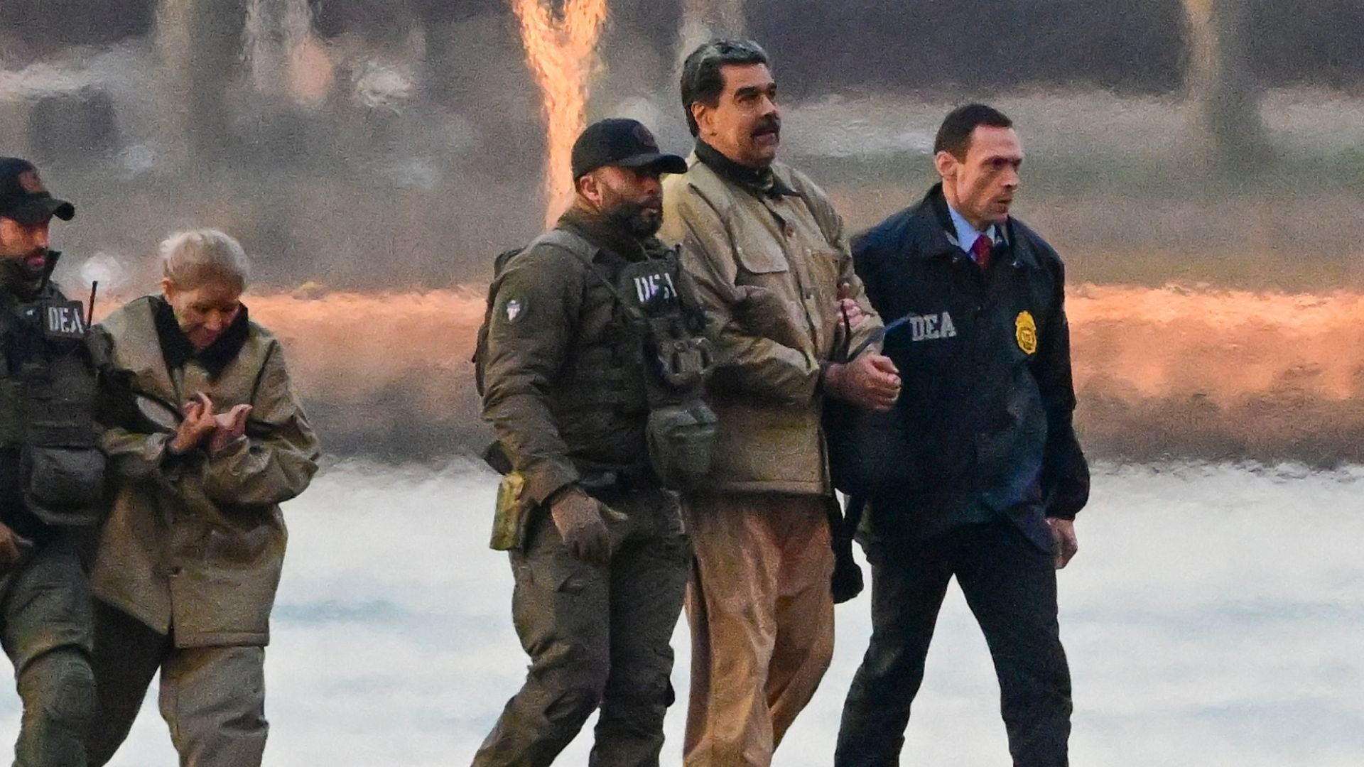 Maduro y su esposa son trasladados a tribunal en Manhattan - Foto EFE