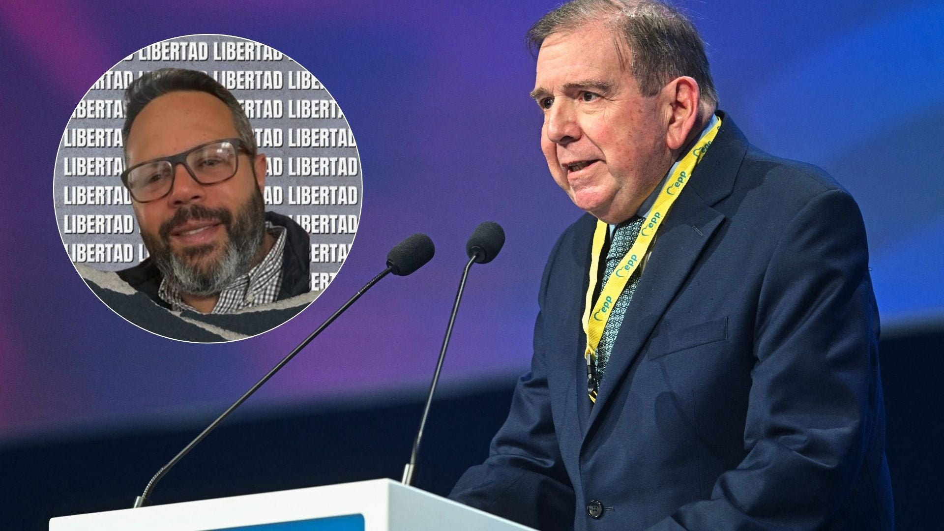 Rafael Tudares yerno de Edmundo González - Fotos: X MarianaGTudares y AFP