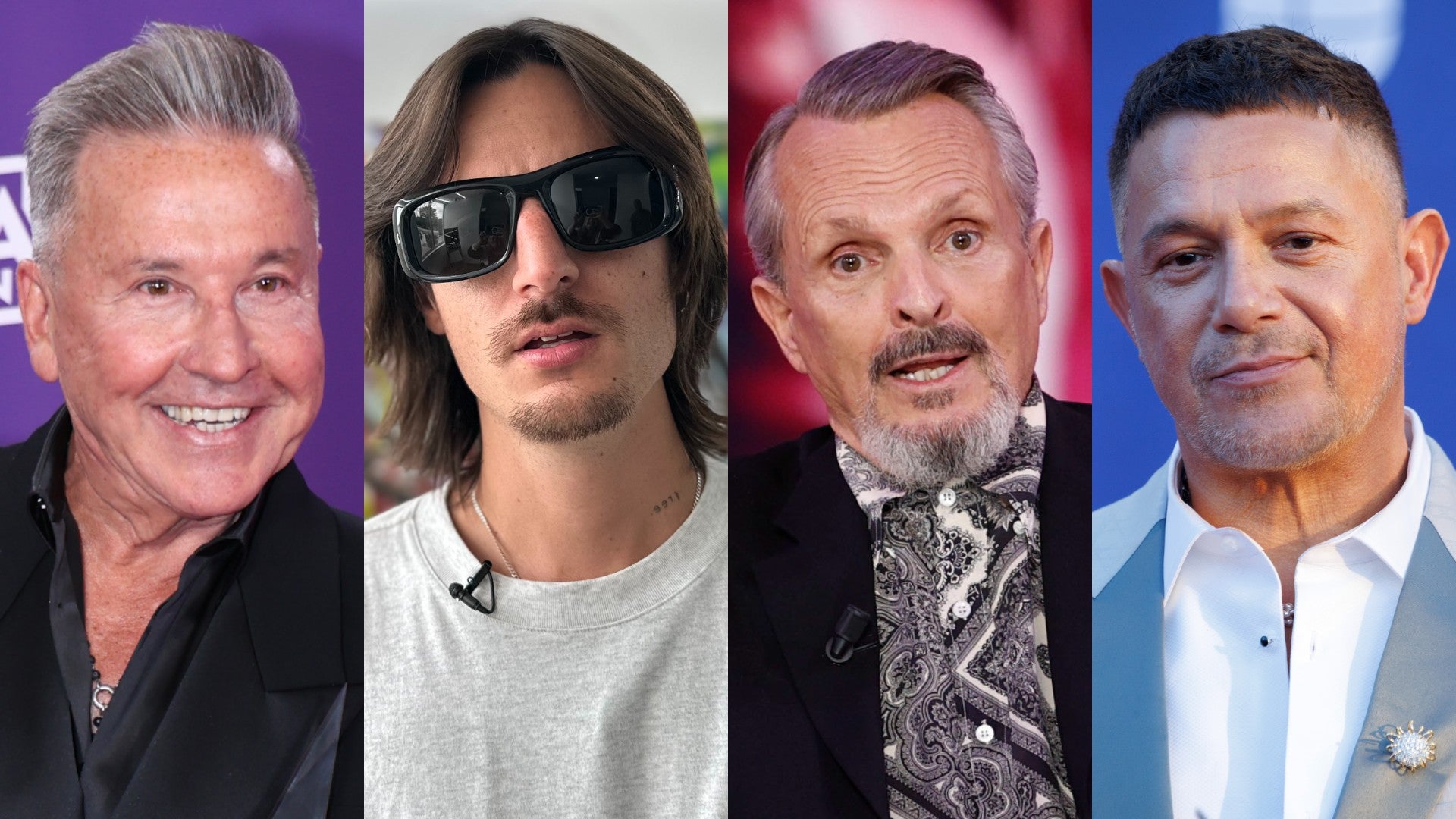 Ricardo Montaner, Danny Ocean, Miguel Bosé y Alejandro Sanz | Foto: EFE