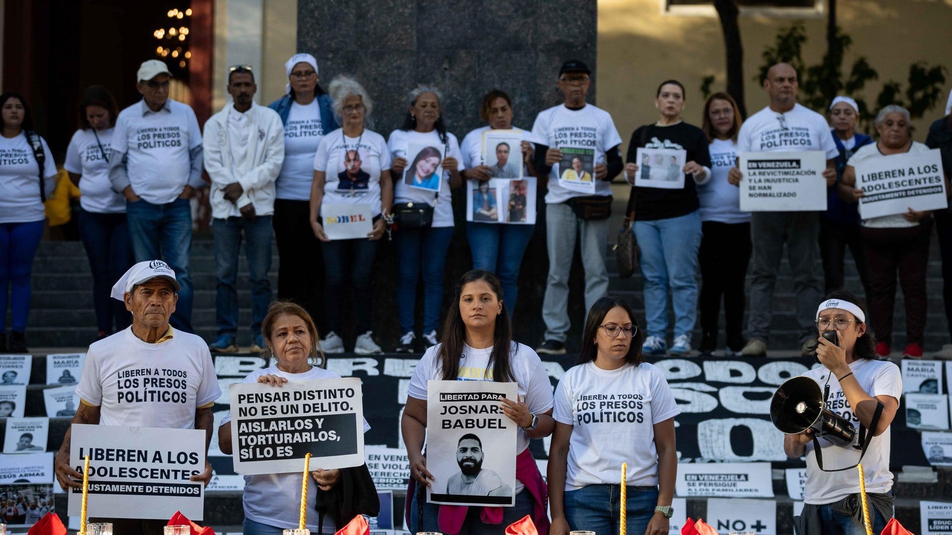 Manifestación por los presos políticos en Venezuela - Foto: EFE
