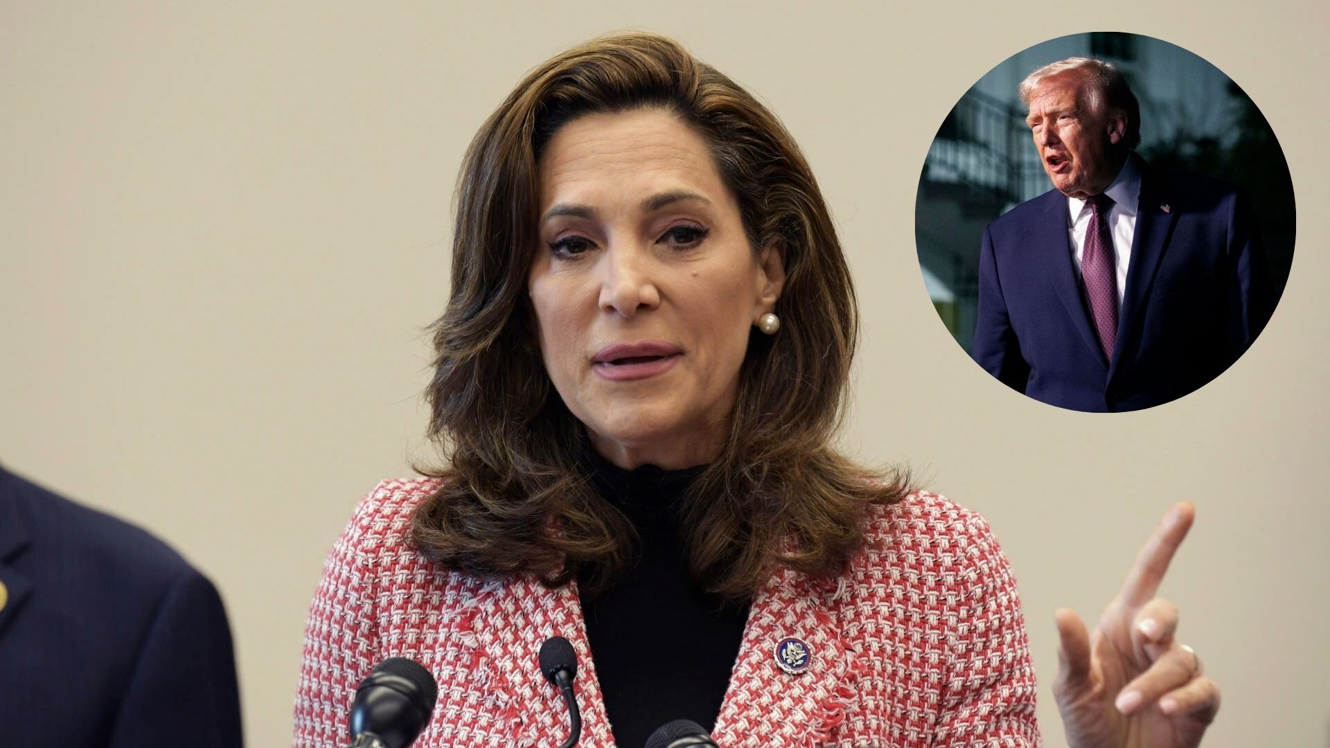 Congresista María Elvira Salazar y el presidente Donald Trump - Fotos: EFE