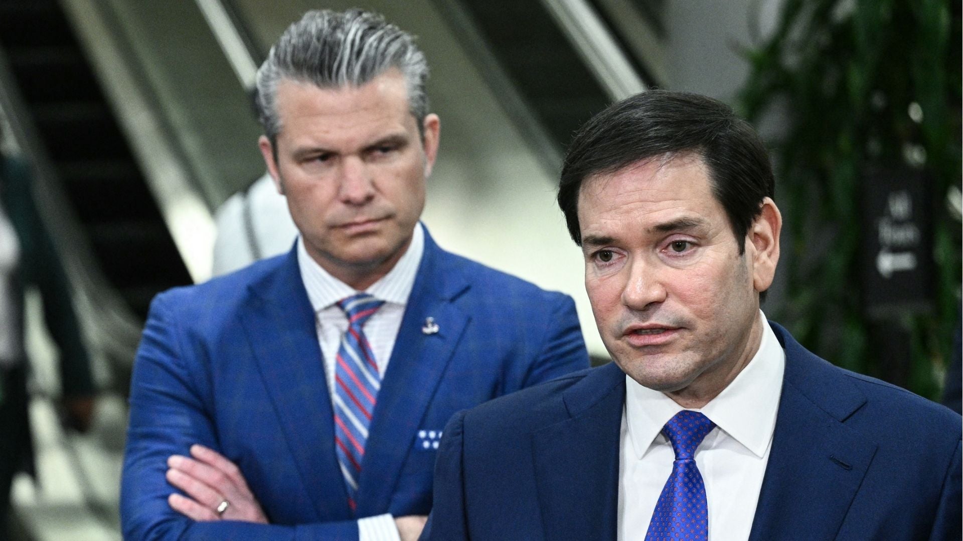 Pete Hegseth y Marco Rubio - Foto AFP