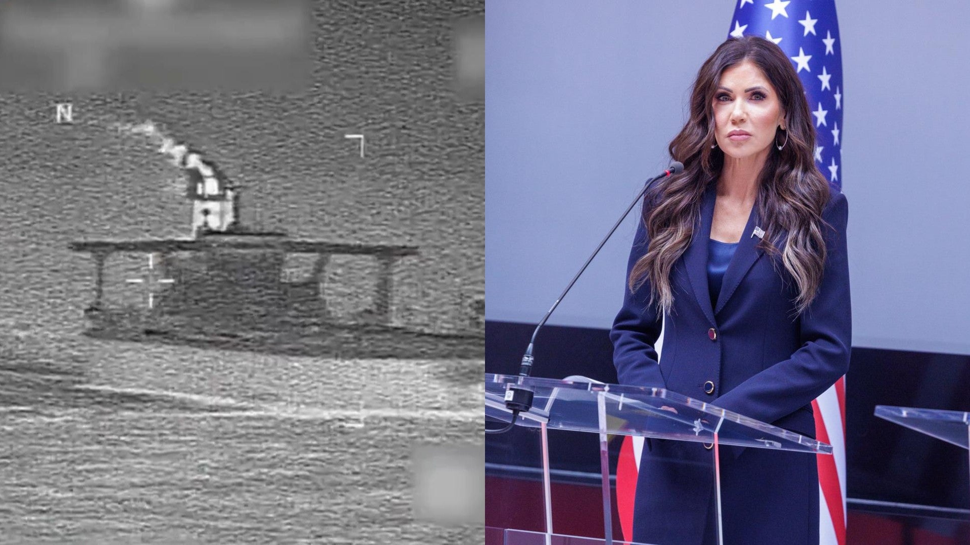 Kristi Noem revela imágenes de incautaciones a buques petroleros. (EFE)