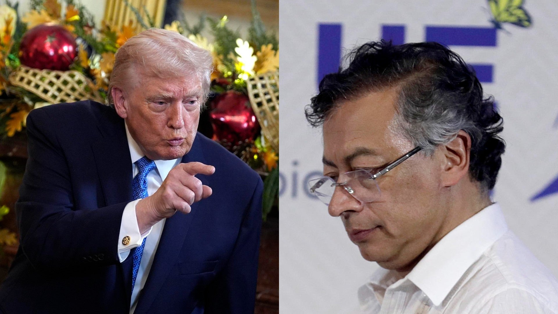 Donald Trump y Gustavo Petro. (EFE)