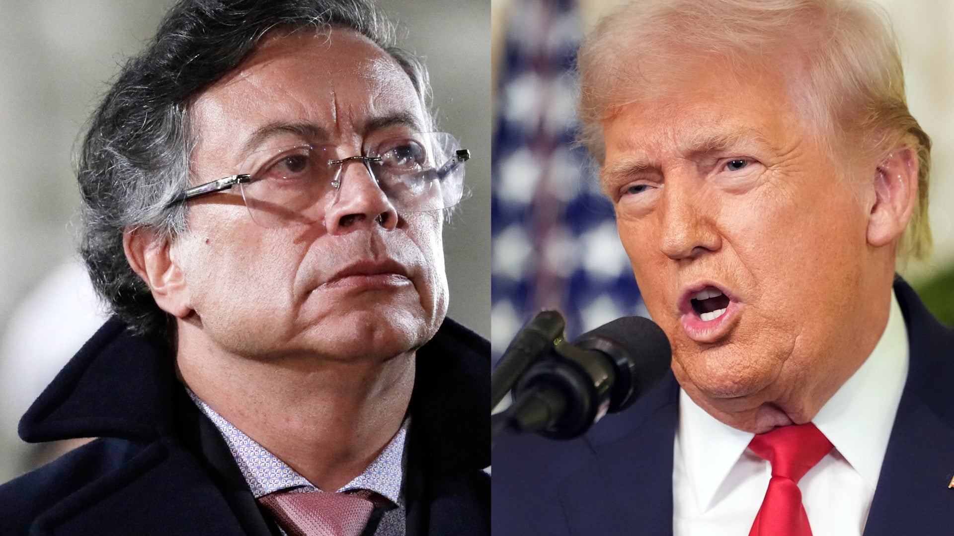 Gustavo Petro y Donald Trump | Foto: EFE