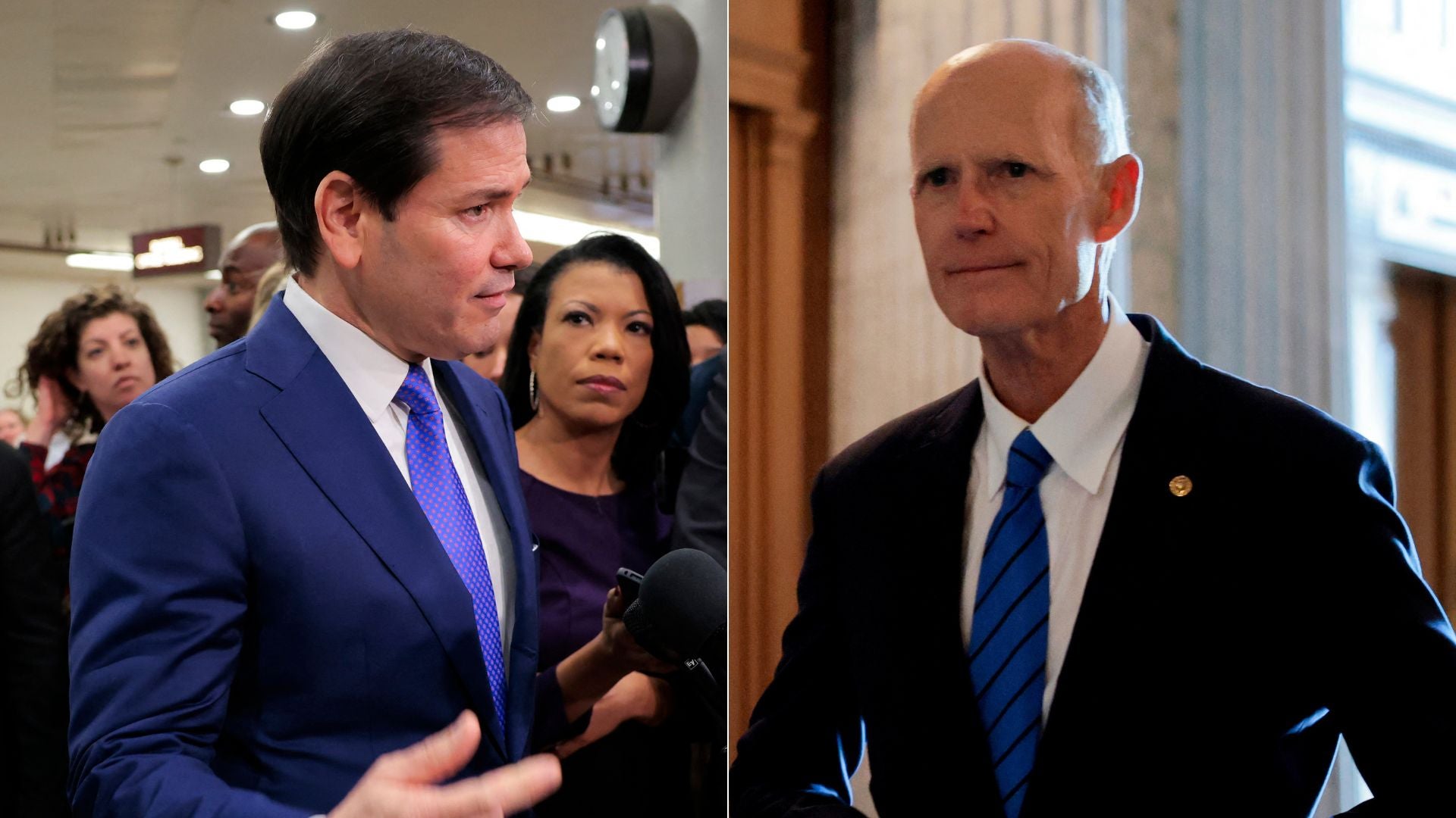 Marco Rubio/ Rick Scott - Fotos AFP