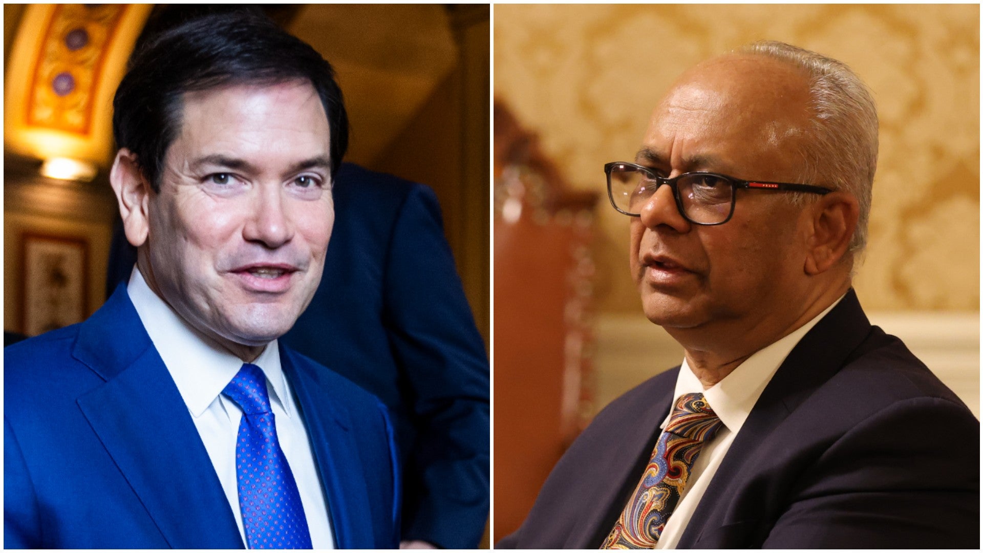 Marco Rubio, secretario de Estado de Estados Unidos / Albert Ramdin, secretario general de la Organización de Estados Americanos - Fotos: EFE