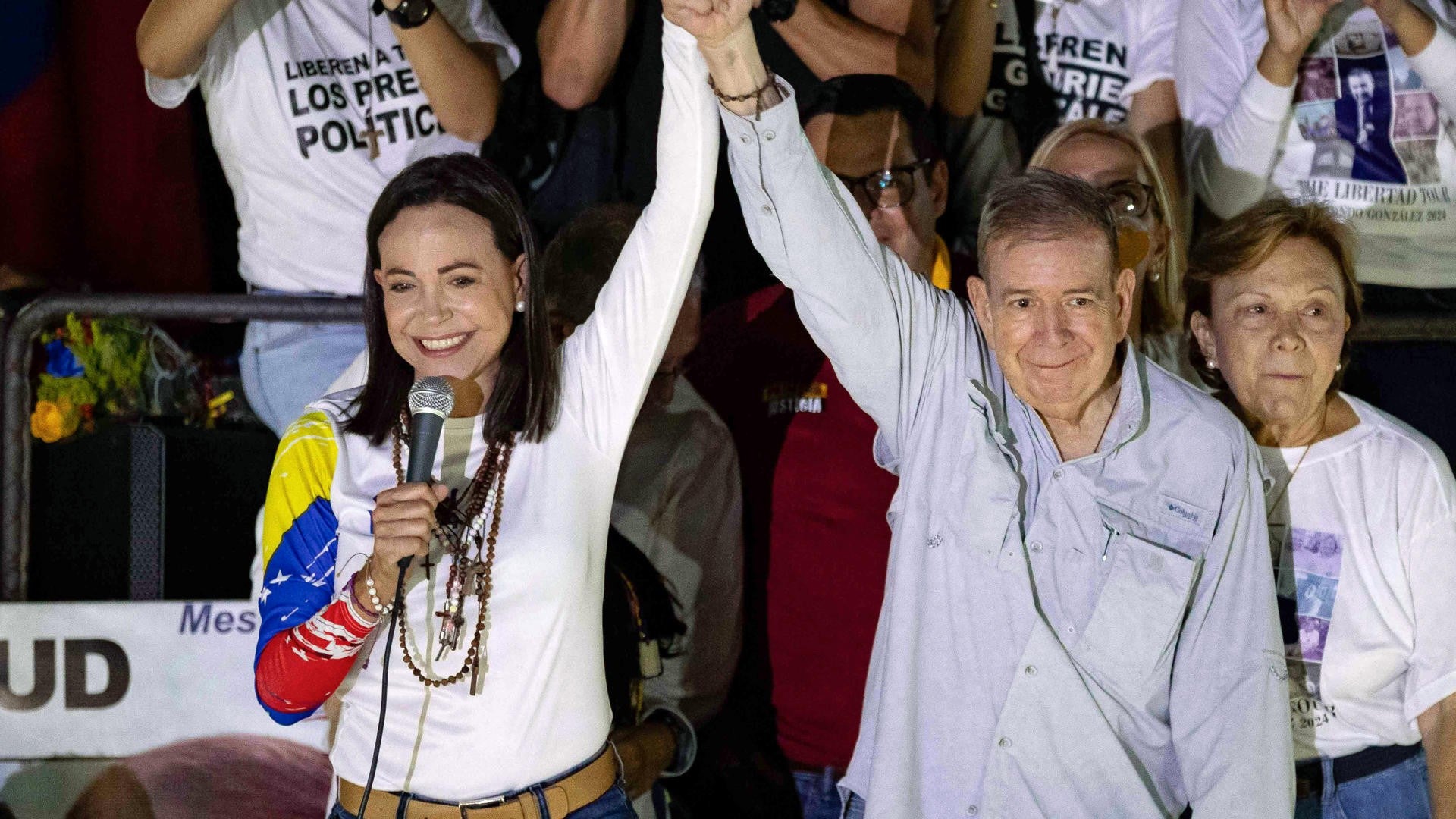 María Corina Machado y Edmundo González. (EFE)