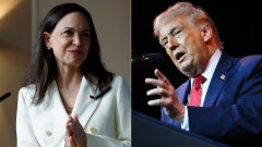 María Corina Machado/ Donald Trump - Fotos AFP