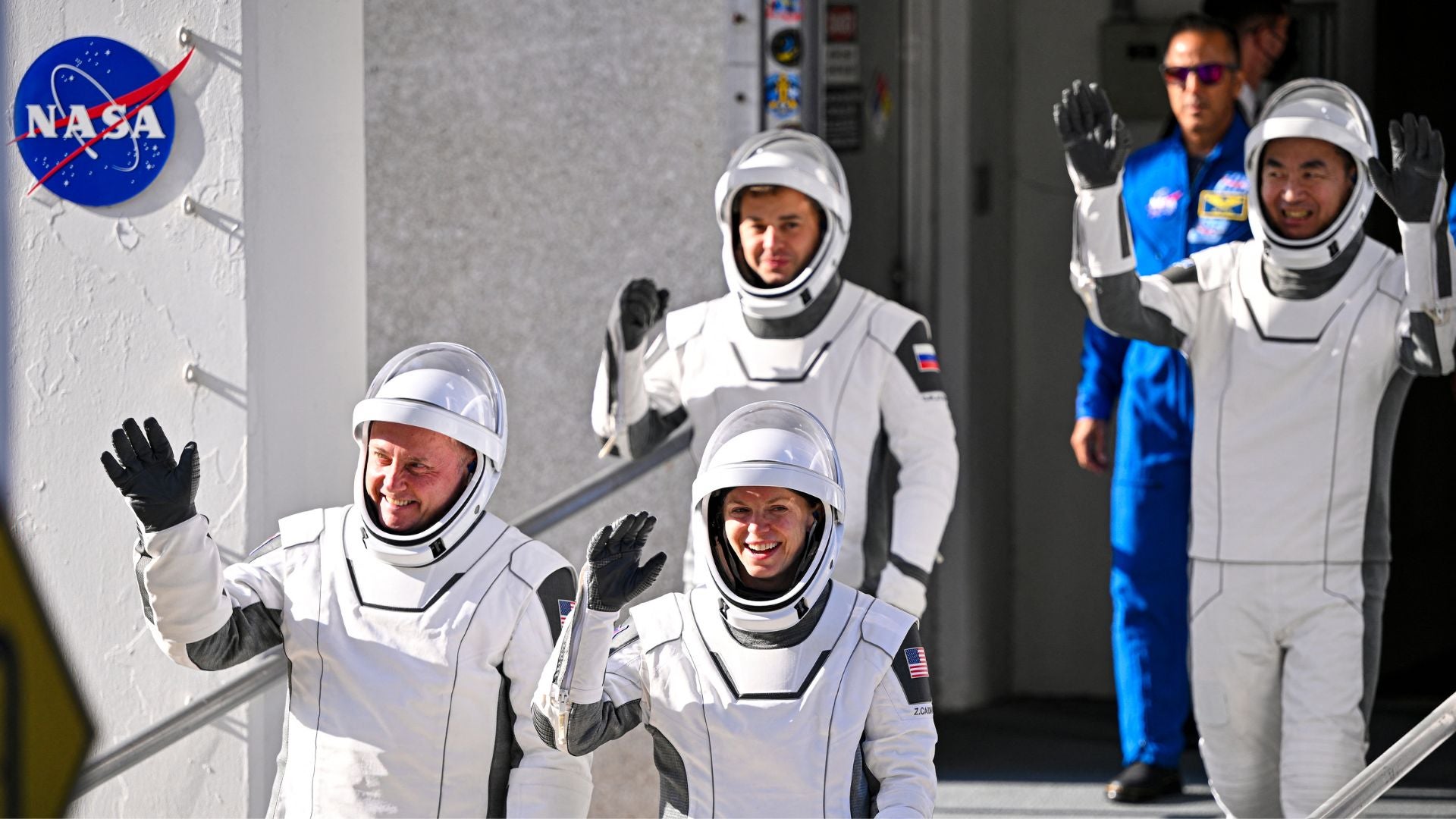 Astronautas Oleg Platonov, Kimiya Yui, Mike Fincke y Zena Cardman – Fotos AFP