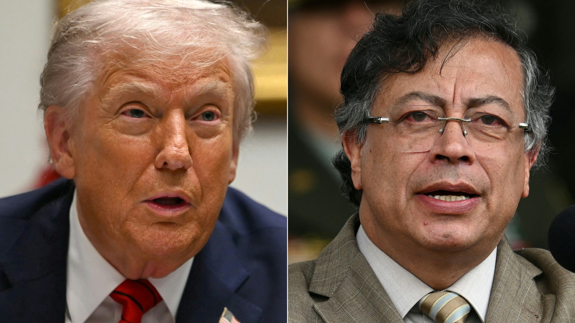Donald Trump y Gustavo Petro | Foto: AFP