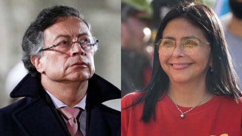 Presidente Petro le pidió a Delcy Rodríguez trabajar "juntos" para combatir  al narcotráfico | NTN24.COM