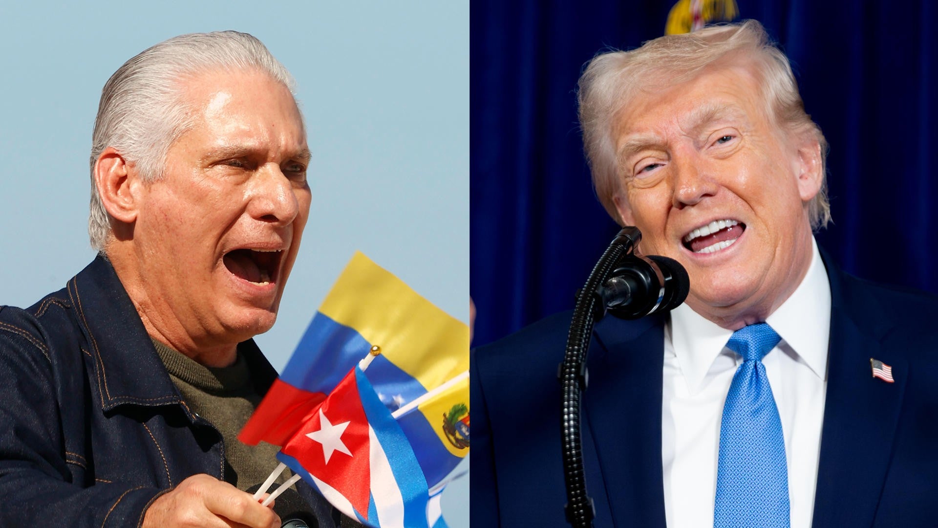 Miguel Díaz Canel y Donald Trump / FOTO: EFE