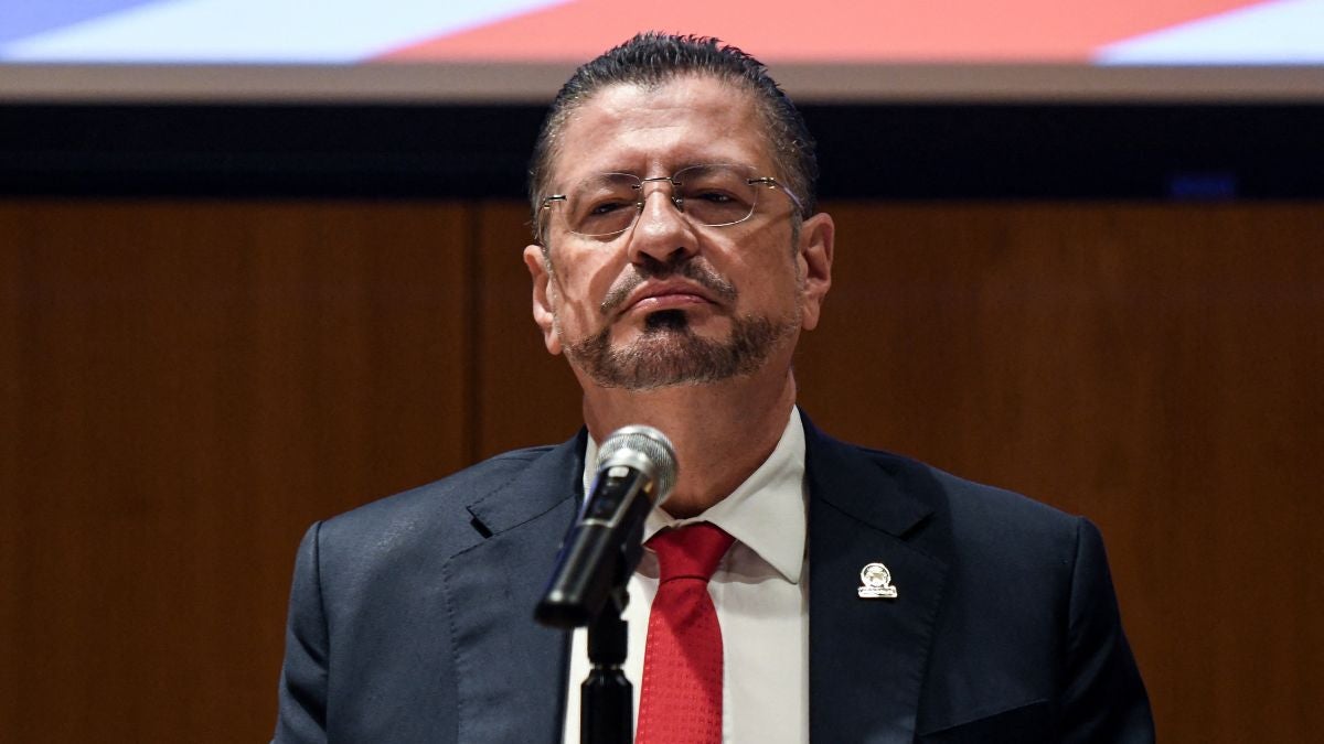 Rodrigo Chaves, presidente de Costa Rica (AFP)