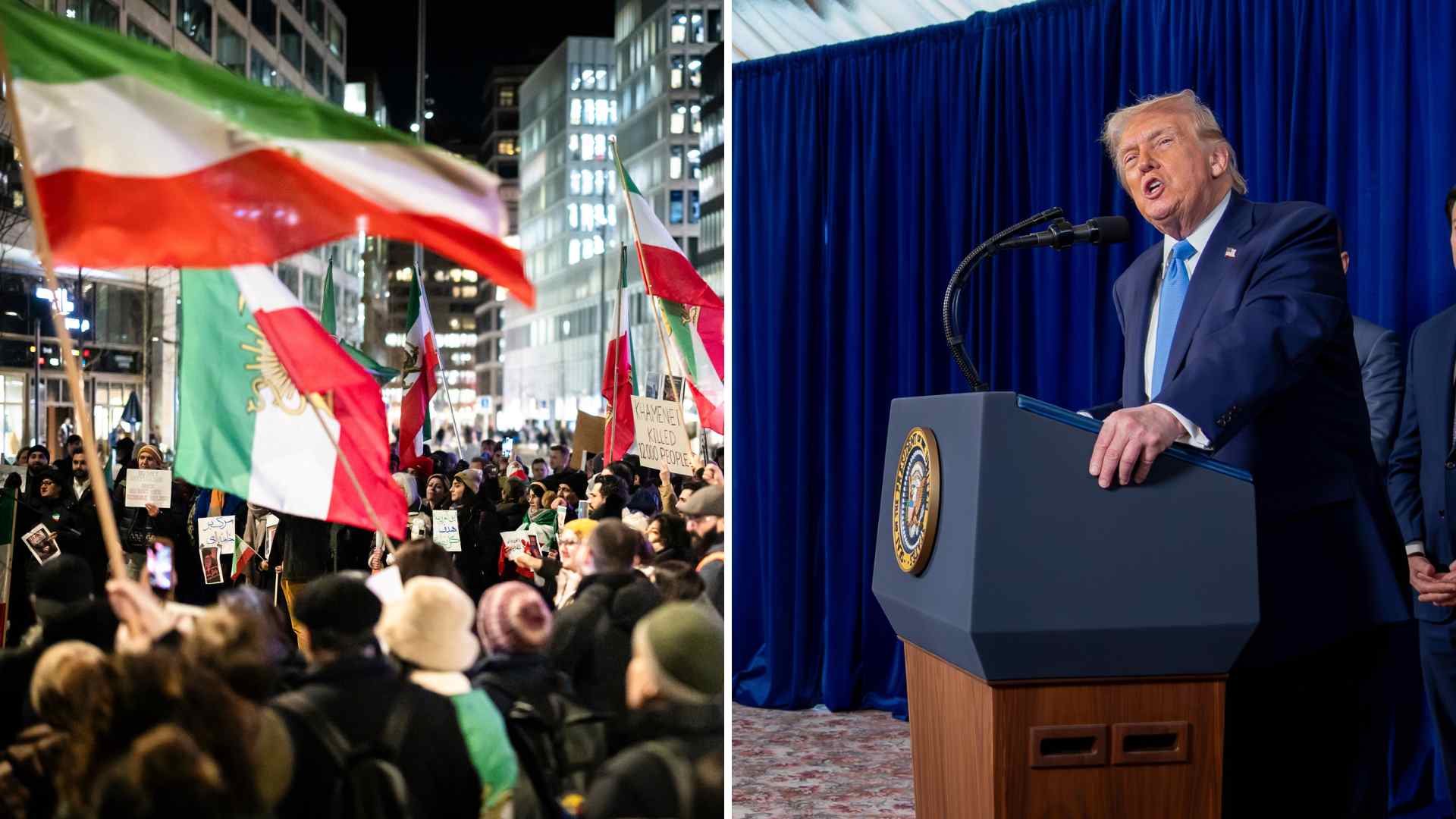 Donald Trump y protestas en Irán - EFE