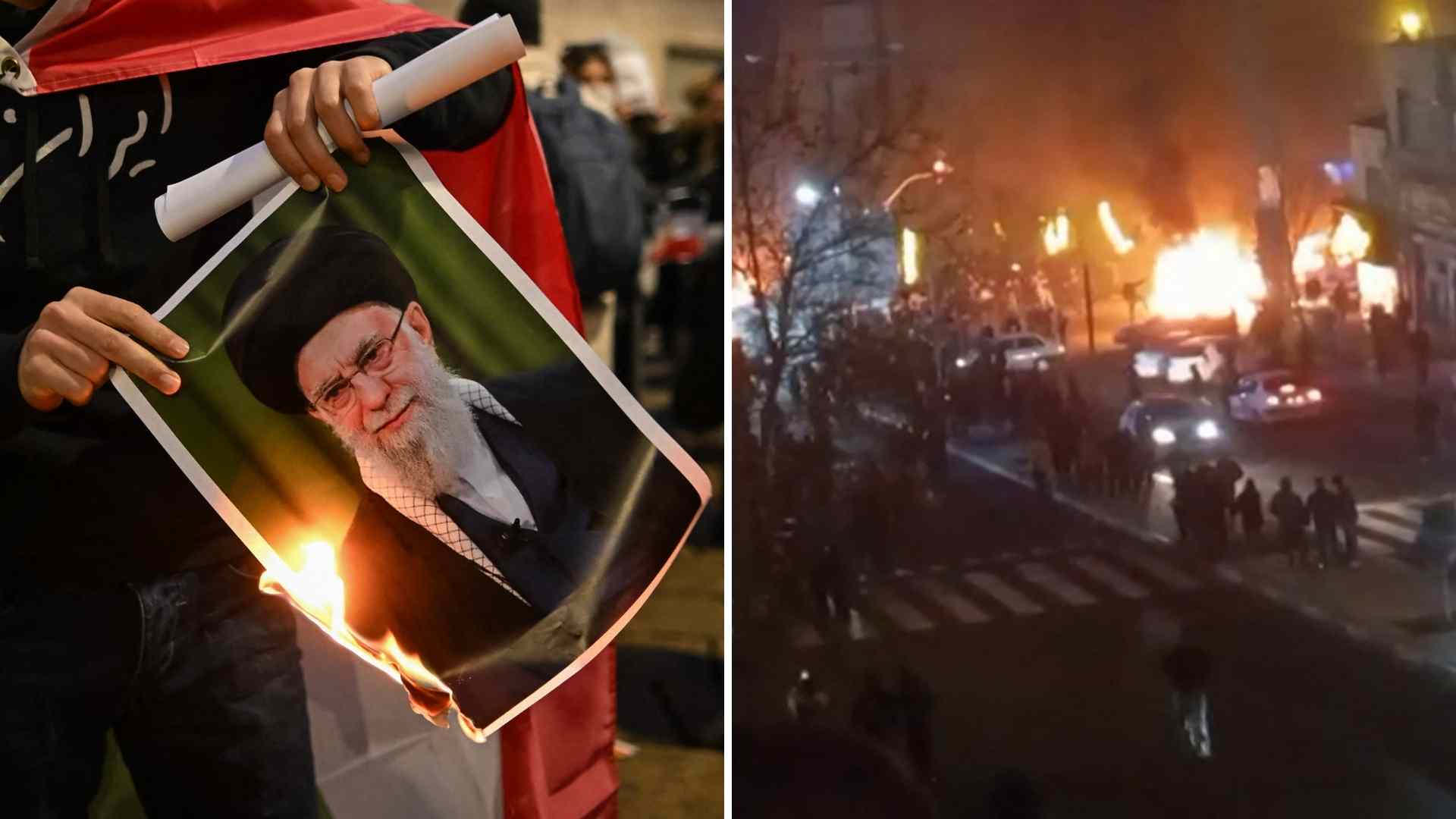 Protestas contra el régimen de Irán - Foto AFP