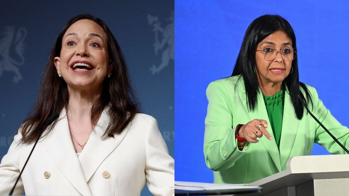 María Corina Machado y Delcy Rodríguez